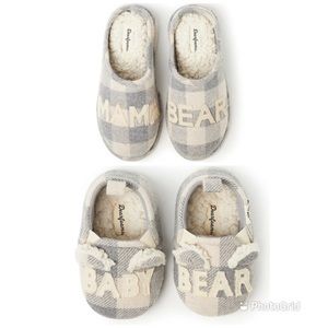 Dearfoams Mama Bear & Baby Bear Slippers